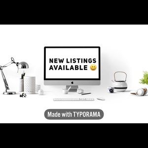 **NEW LISTINGS**